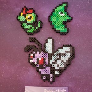 Pokemon Magnets - Caterpie, Metapod, Butterfree